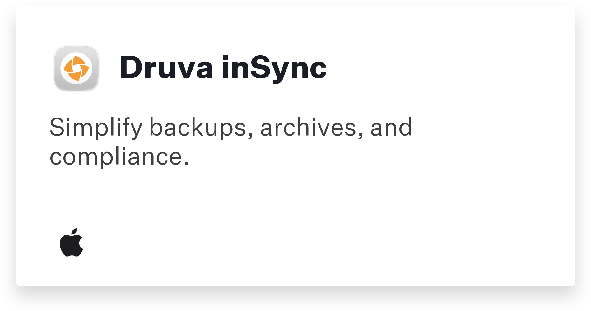 Druva inSync Title Card