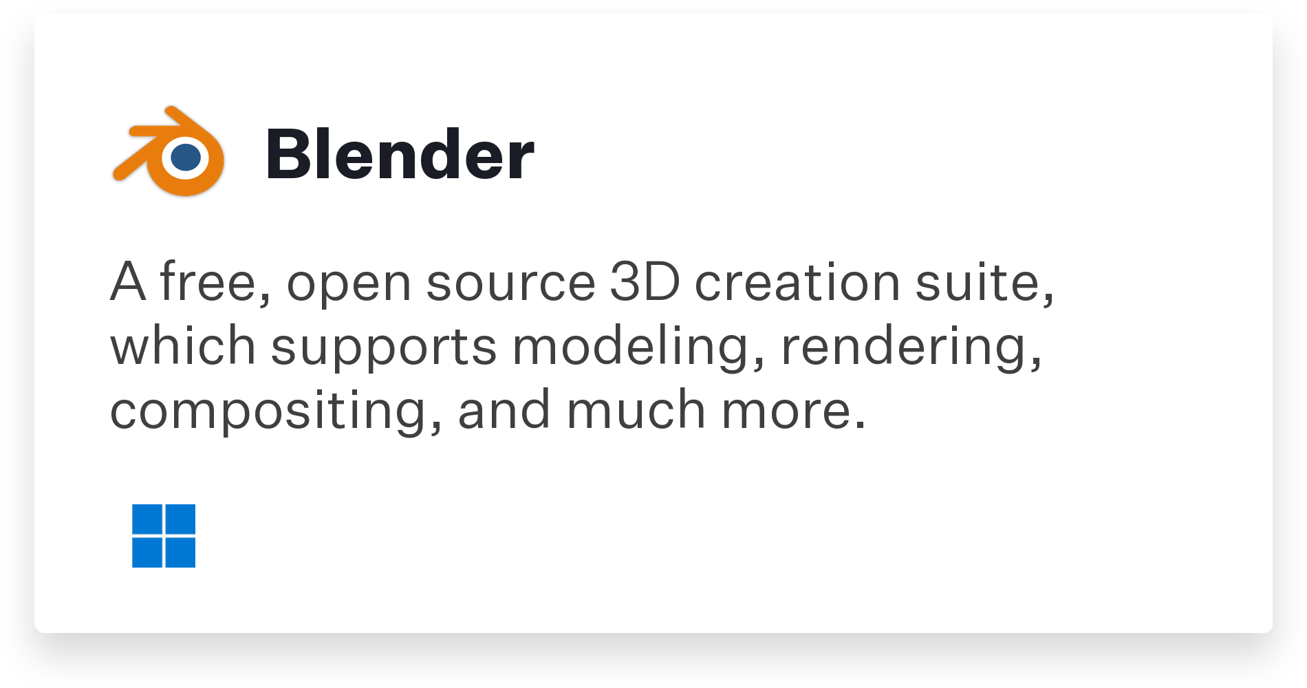 Blender Title Card