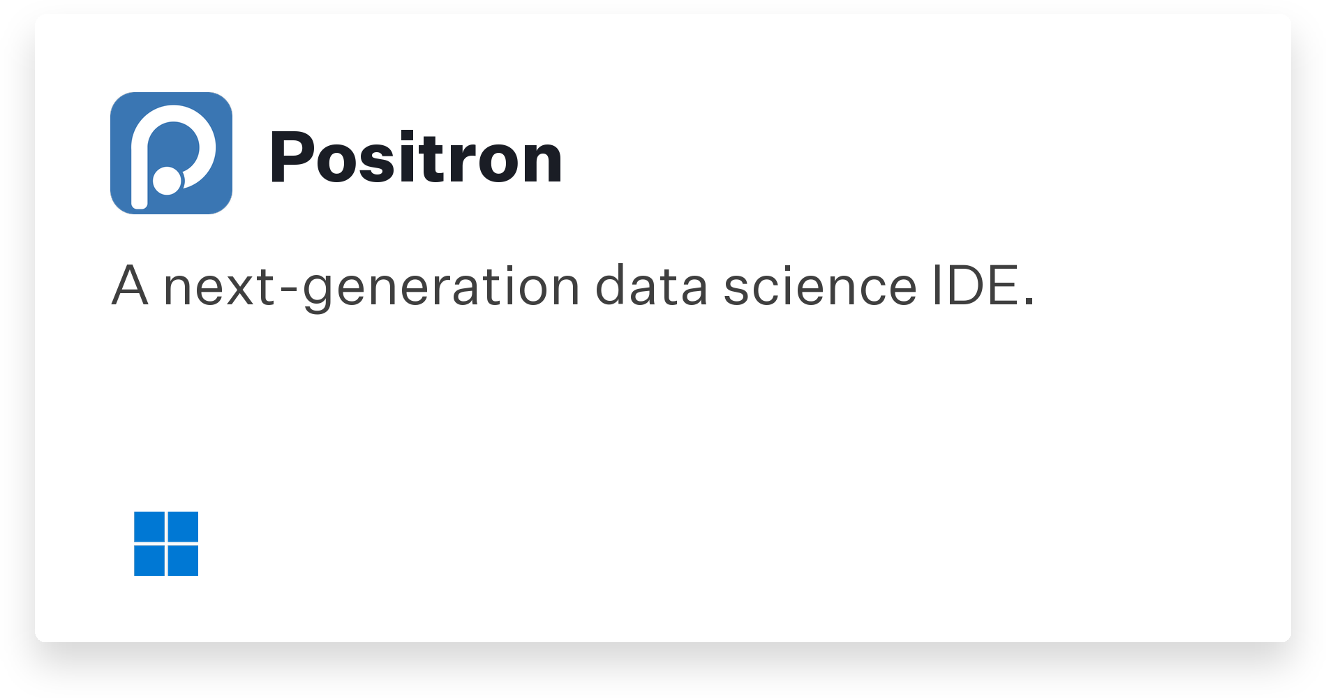 Positron Title Card