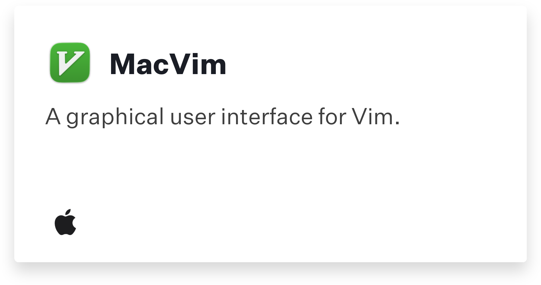 MacVim Title Card