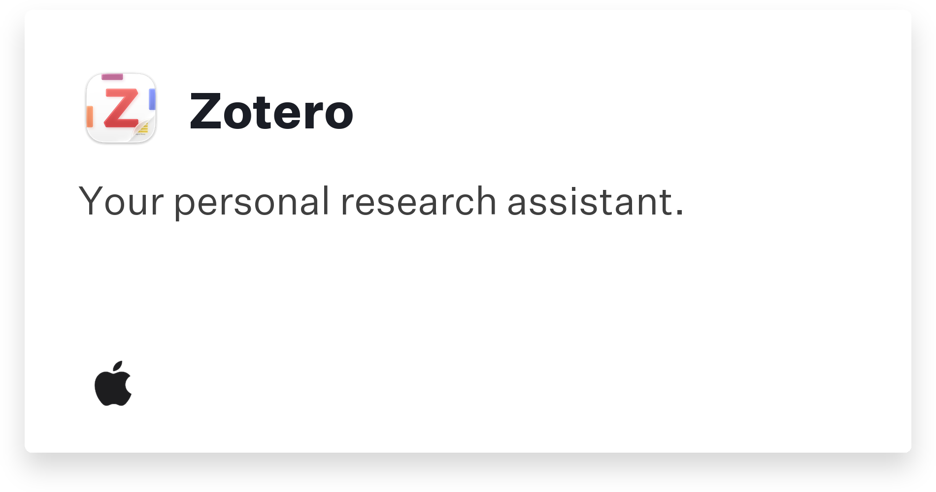 Zotero Title Card