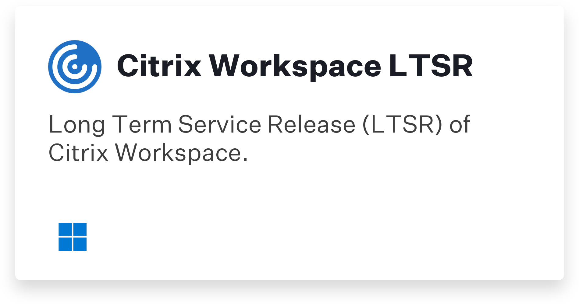 Citrix Workspace LTSR Title Card