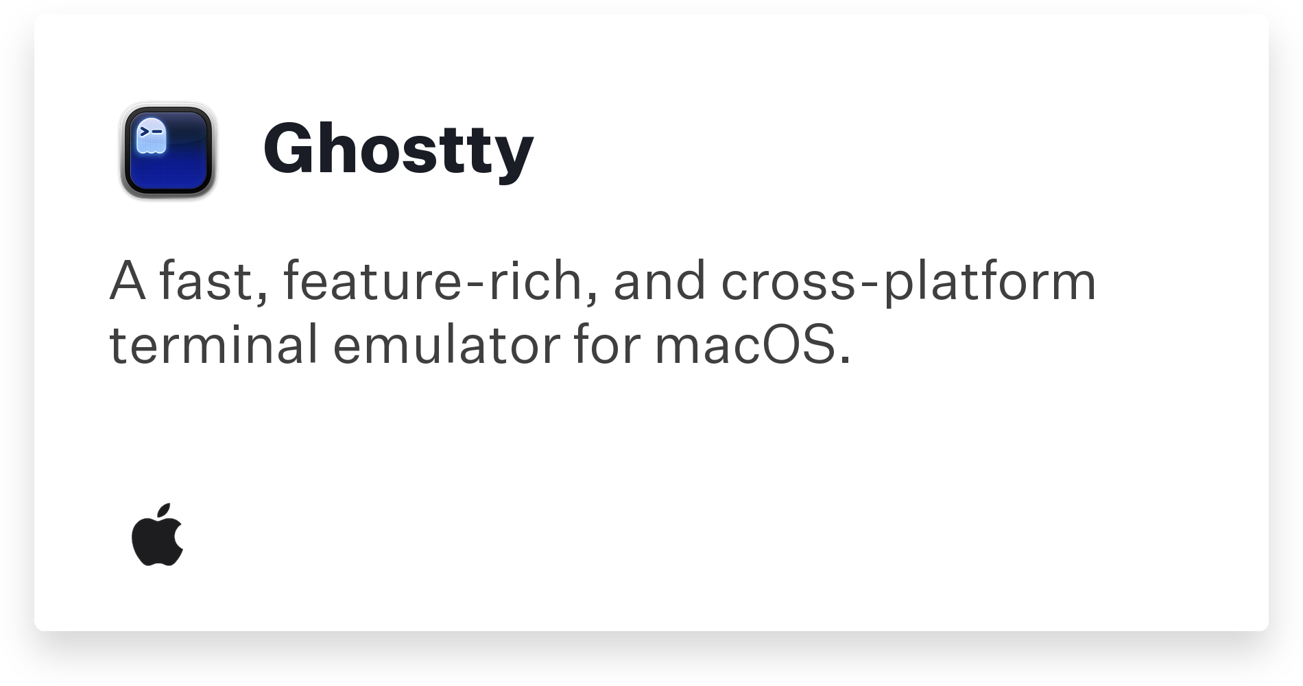 Ghostty Title Card