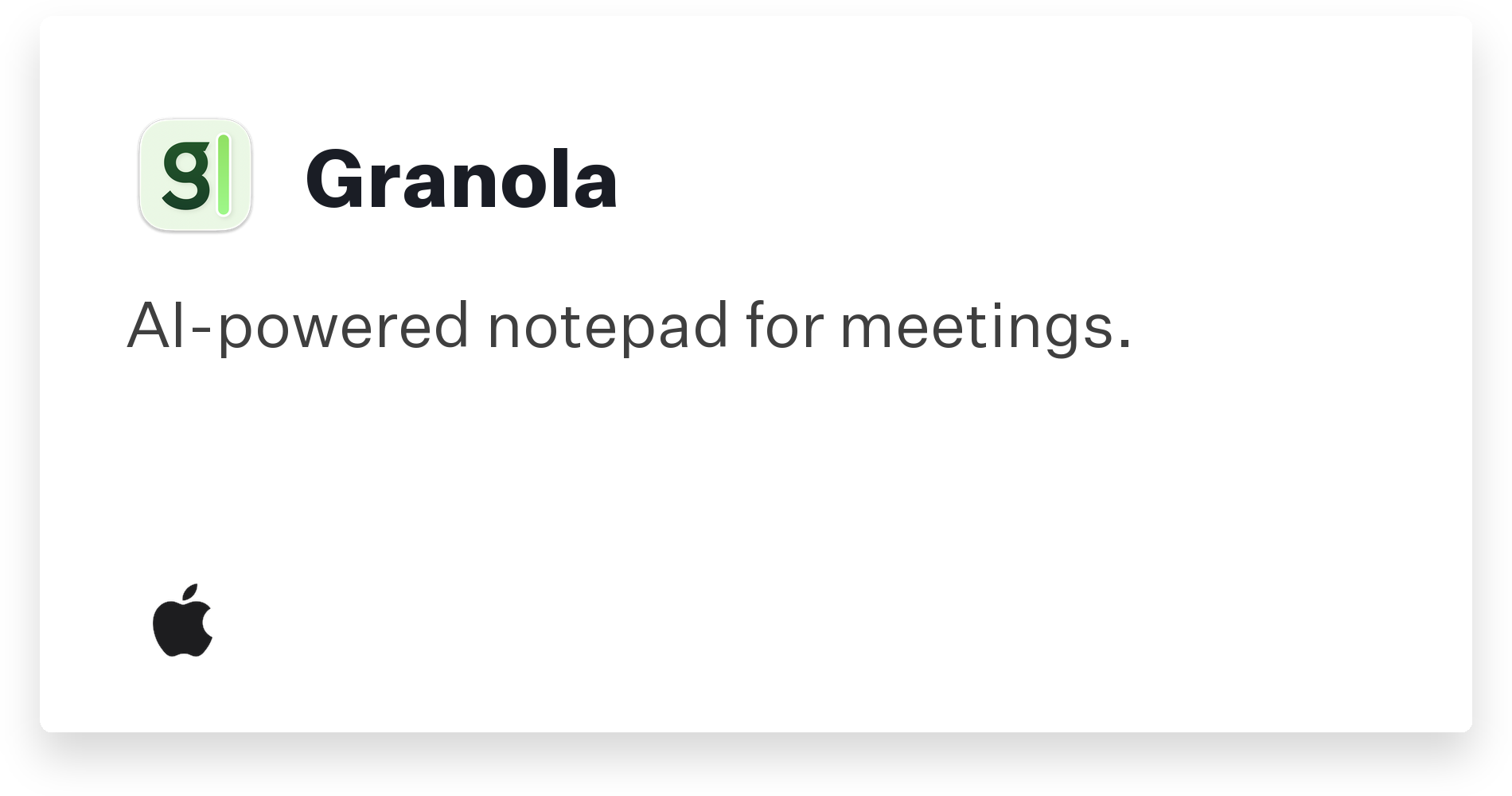 Granola Title Card