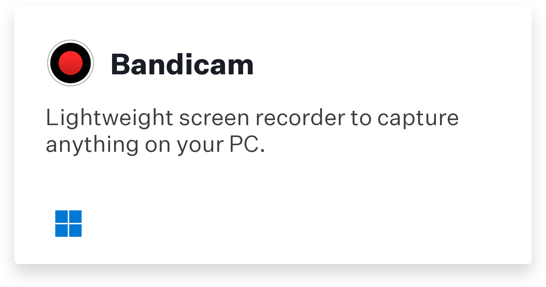 Bandicam Title Card