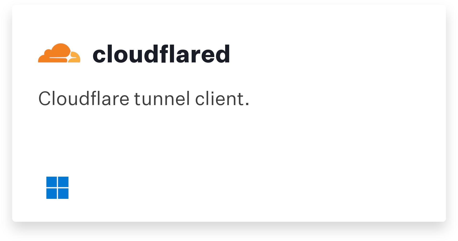 cloudflared Title Card