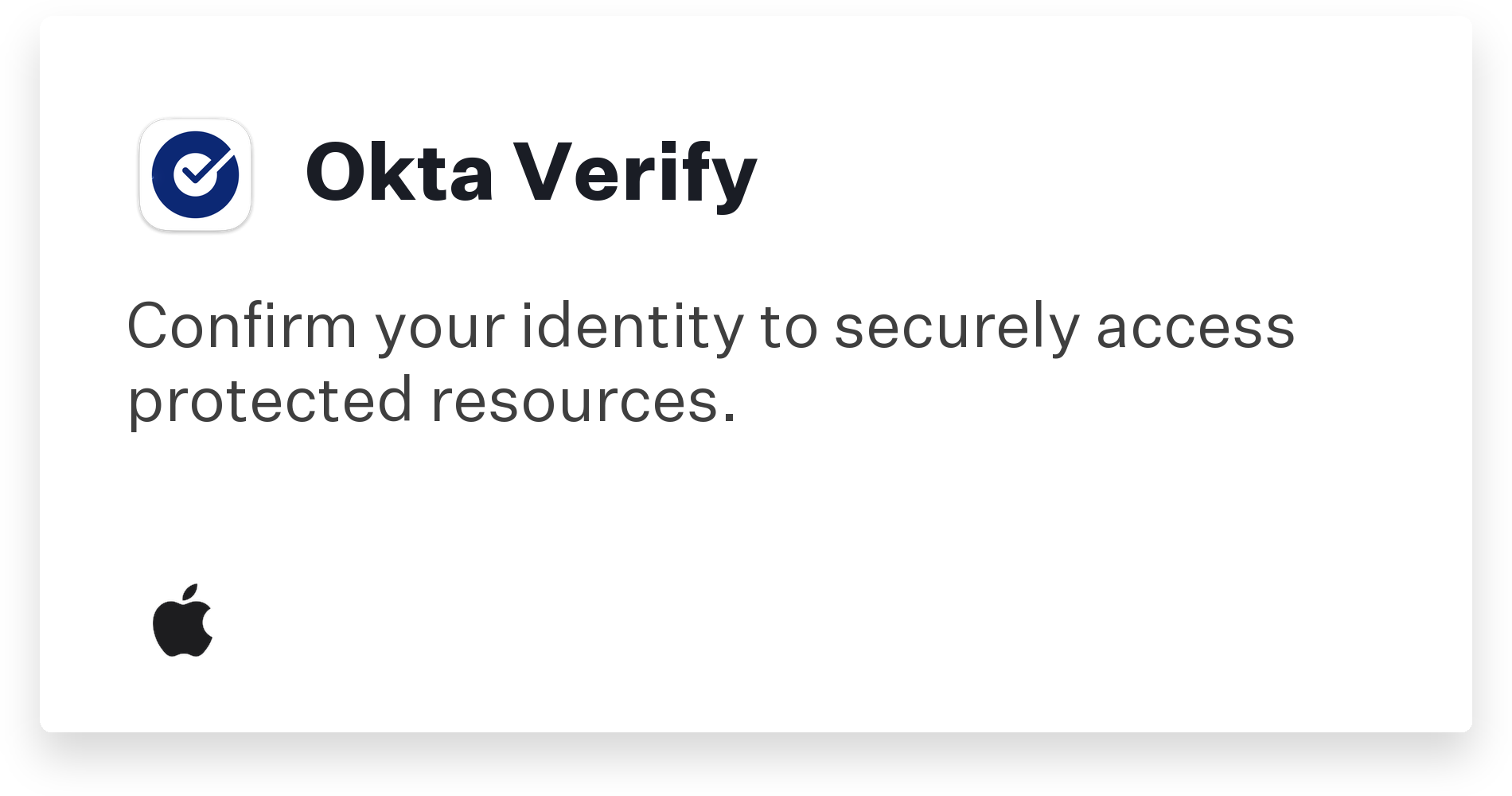 Okta Verify Title Card