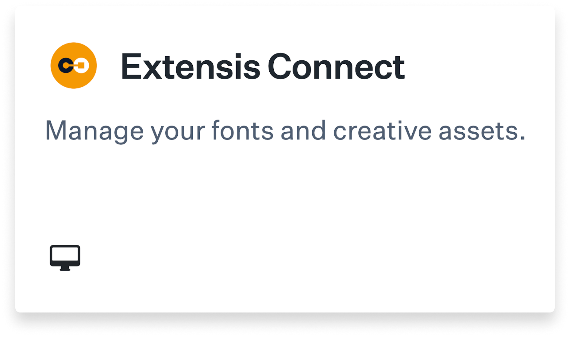Extensis Connect Title Card