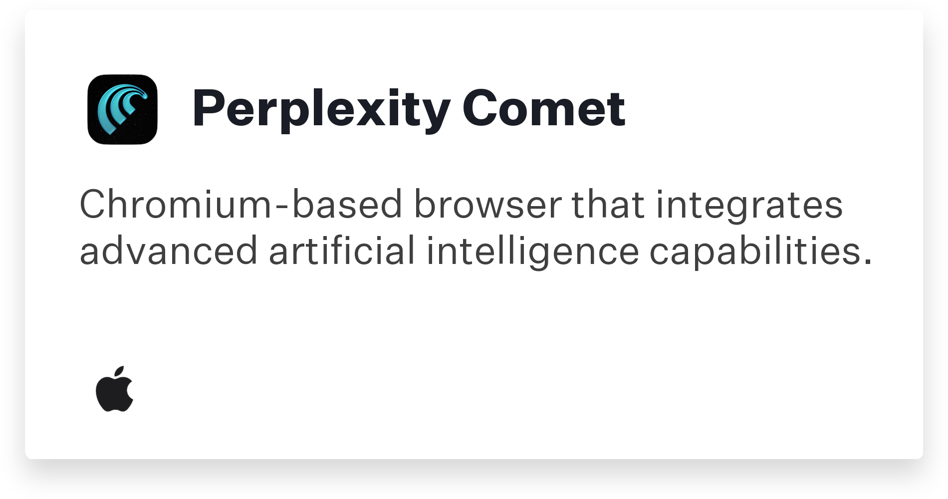 Perplexity Comet Title Card