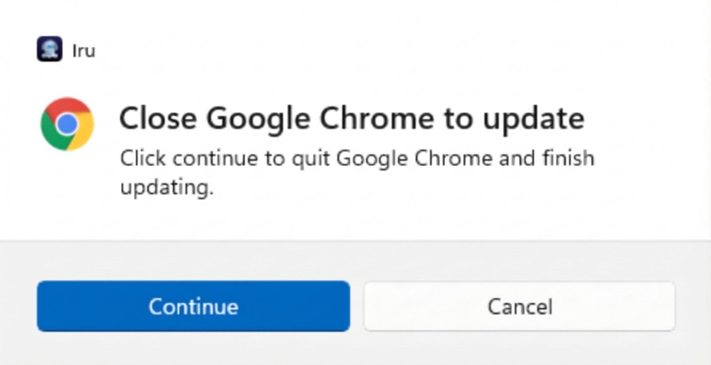 Windows system tray application and open app dialog during app installation