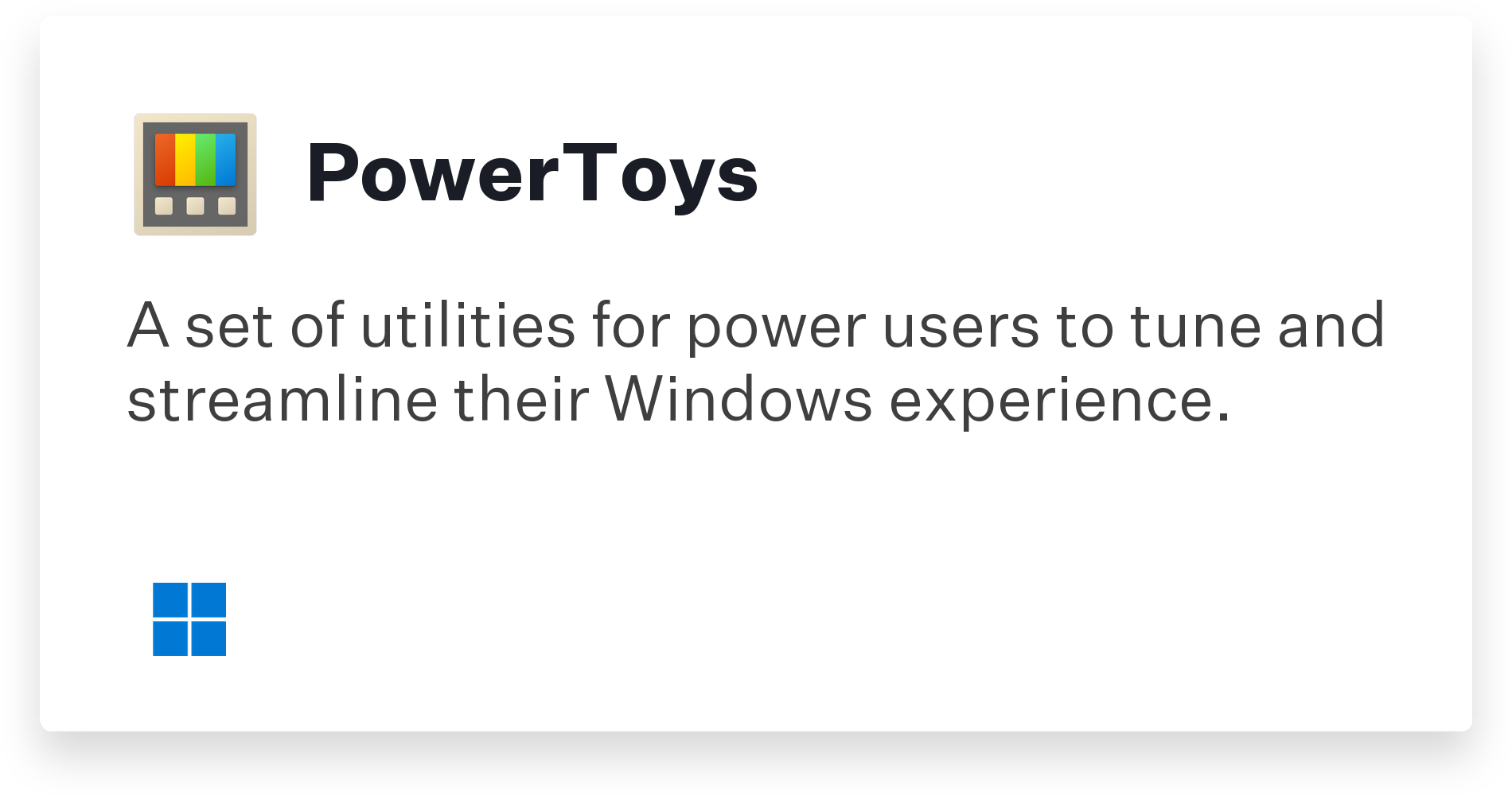PowerToys Title Card