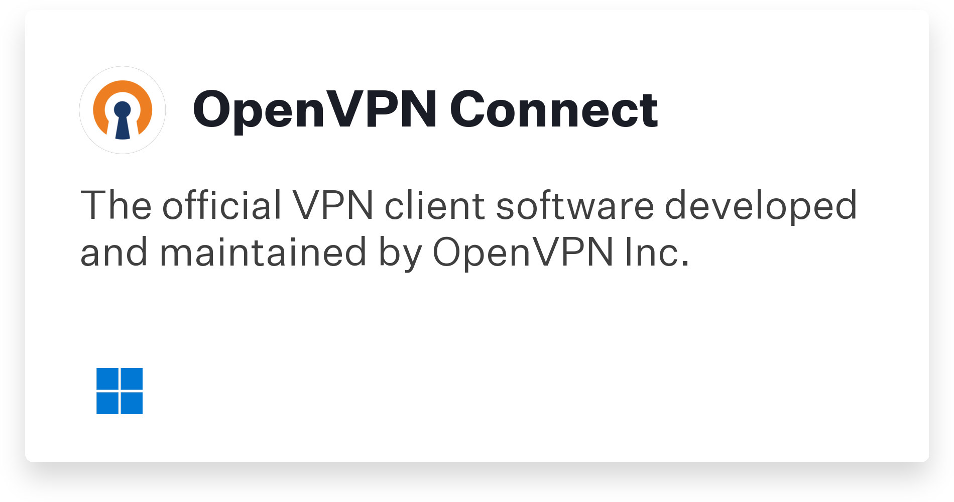 OpenVPN Connect Title Card