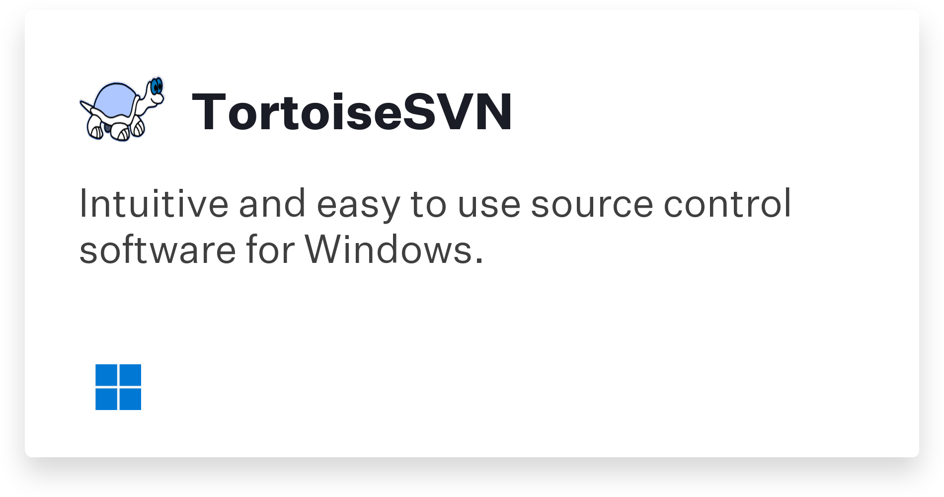 TortoiseSVN Title Card