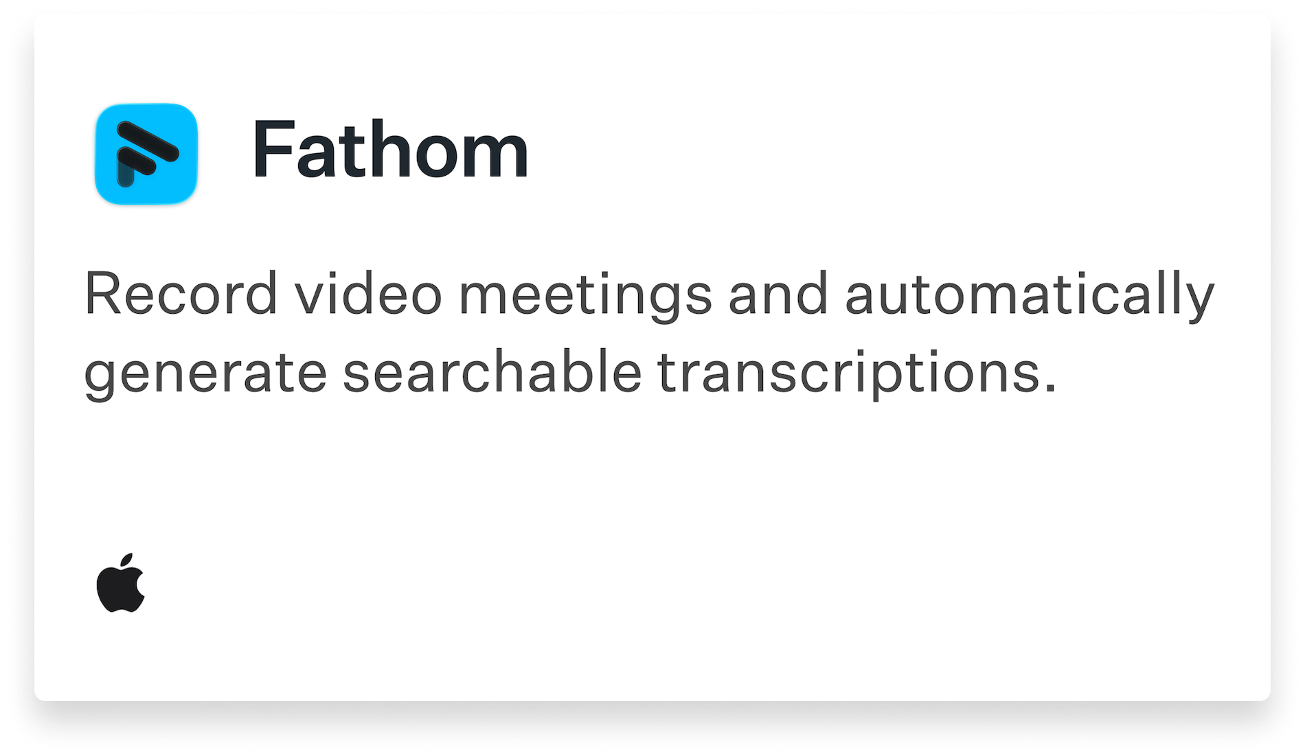 Fathom Title Card