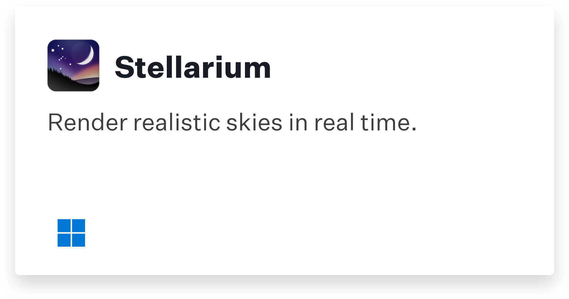 Stellarium Title Card