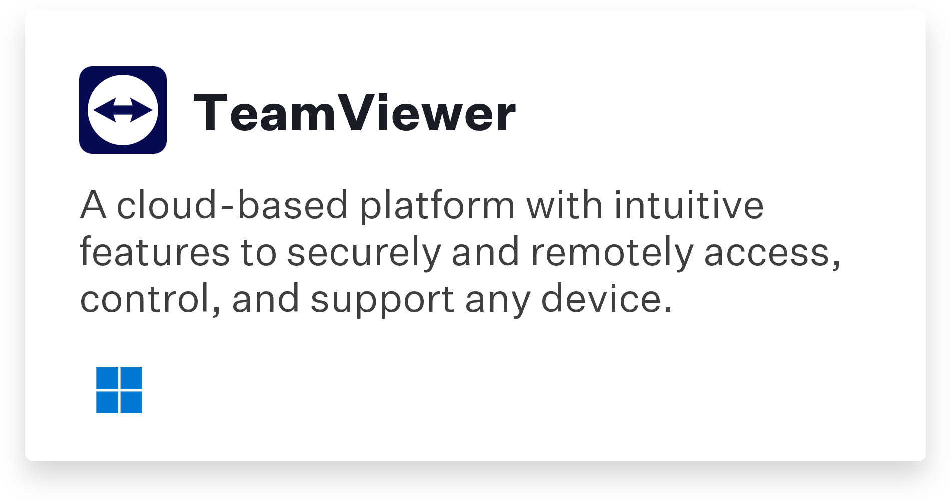 TeamViewer Title Card