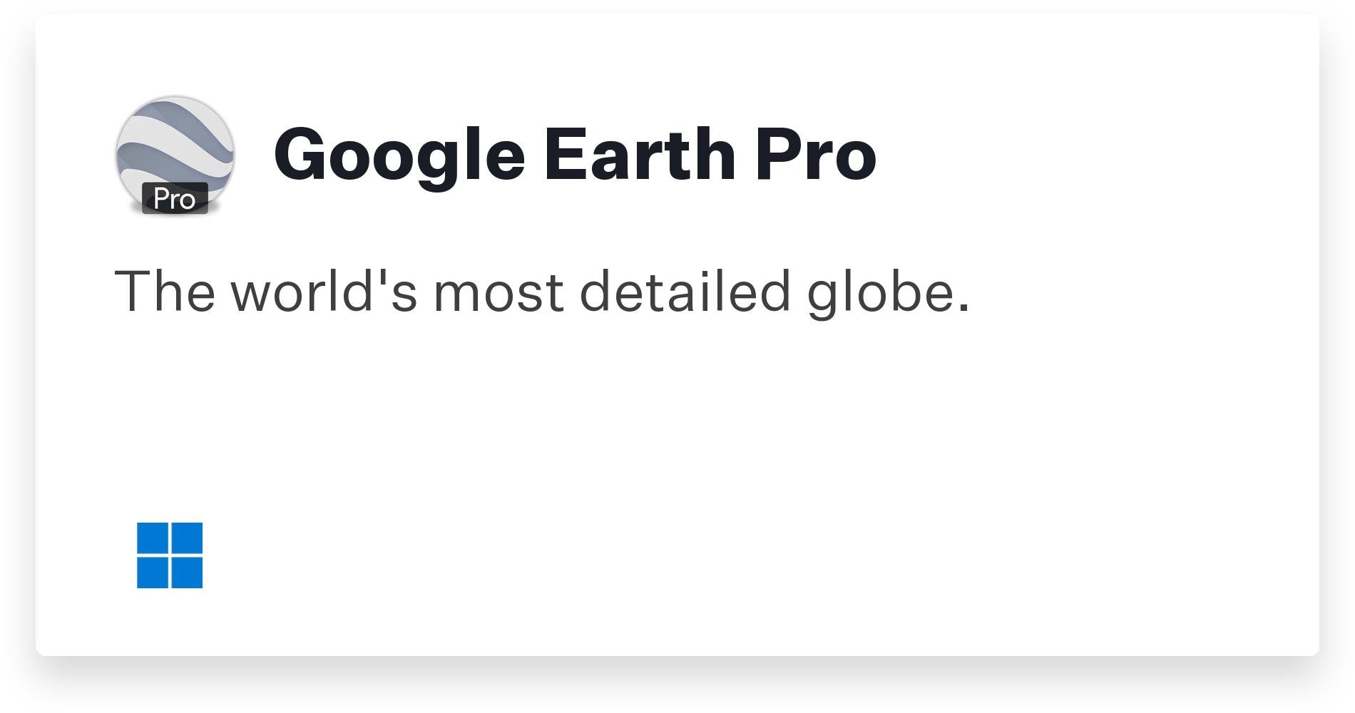 Google Earth Pro Title Card